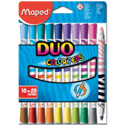 Maped Флумастери Color'Peps Duo 10+10 цвята