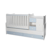 LORELLI Classic Трансформиращо се легло-люлка 190/72 см. MINI MAX БЯЛО/BABY BLUE