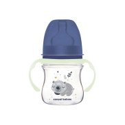 CANPOL Шише с дръжки 120 мл. EASY START SLEEPY COALA BLUE