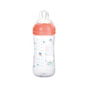 BBC Шише PP 270 мл. 0-12м EMOTION SWEET BUNNY РОЗОВО