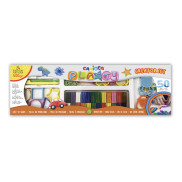 Carioca Комплект за моделиране с пластилин Carioca Plasty Creator - 50 части, 24 цвята