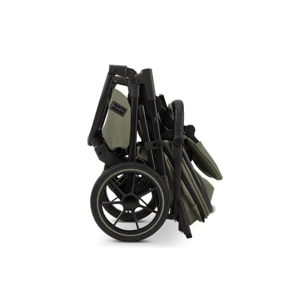 MOON Kомбинирана количка 2в1 PIU MOSS GREEN MELANGE | ХИПОЛЕНД