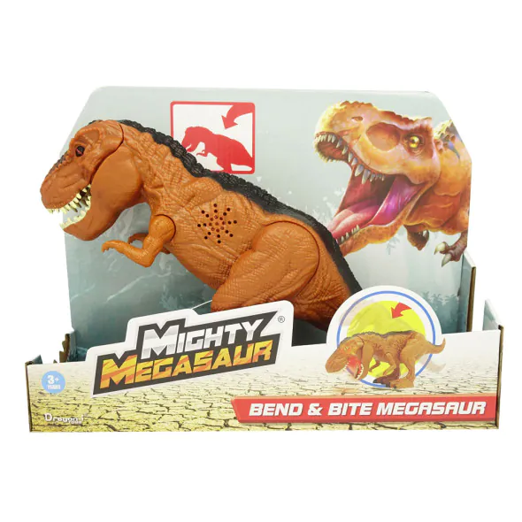 MIGHTY MEGASAUR Динозавър T-REX Bend & Bite звук и светлина | ХИПОЛЕНД