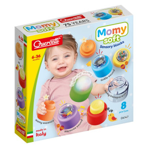 QUERCETTI Конструктор Momy Soft Sensory Blocks Discovery 8ч.