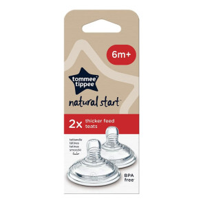 TOMMEE TIPPEE Биберон 2 бр. 6+м NATURAL START ЗВЕЗДА