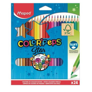 MAPED Цветни моливи Color'Peps 24 цвята