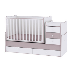 LORELLI Classic Трансформиращо се легло-люлка 70/160 см. MAXI PLUS БЯЛ/КАПУЧИНО