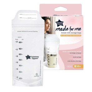 TOMMEE TIPPEE Торбички за съхранение на кърма MADE FOR ME 36 бр.