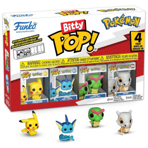 Funko Bitty Pop 4-Pack Pokemon - Pikachu, Squirtle, Charmander, Cubone