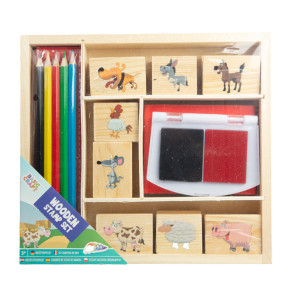 GRAFIX комплект с дървени печати