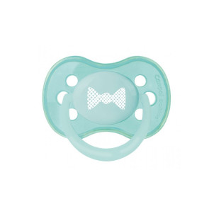 CANPOL Силиконова залъгалка със симетрична форма 0-6 м PASTELOVE