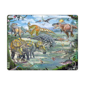 LARSEN Пъзел MAXI - Динозаври 65 части