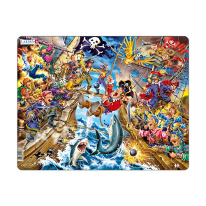 LARSEN Пъзел MAXI - Пиратска битка 39 части