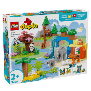LEGO Duplo Town Семействата на дивите животни 3 в 1 10446