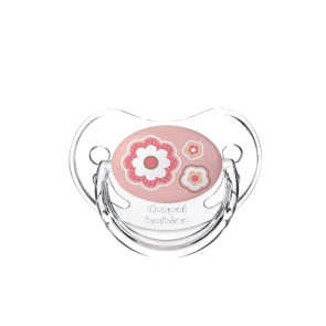 CANPOL Анатомична силиконова залъгалка 0-6 м РОЗОВ