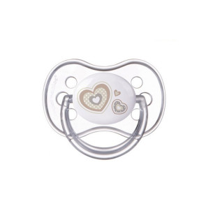 CANPOL Анатомична силиконова залъгалка 0-6 м БЕЖОВ