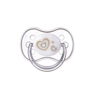 CANPOL Анатомична силиконова залъгалка 6-18 м БЕЖОВ