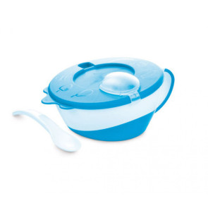 CANPOL Купа с лъжица 350 мл. СИН