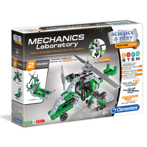 CLEMENTONI Конструктор 130 елемента ХЕЛИКОПТЕР MECHANICS