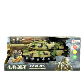 TOI TOYS Танк с фрикция, звук и светлина
