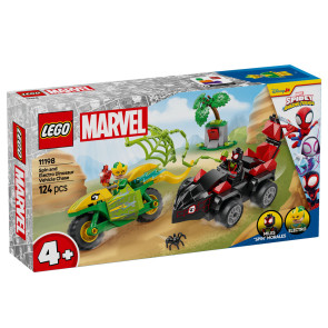 LEGO Marvel Spidey and His Amazing Friends Спин и Електро преследване с коли-динозаври 11198