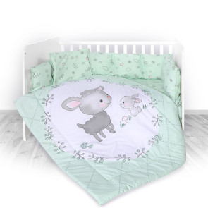 LORELLI Classic Сет Лили от 5 части за легло 60/120 см. РАНФОРС АГЪНЦЕ РЕЗЕДА