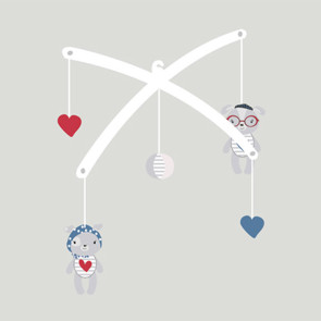 KIKKA BOO Музикална въртележка LOVE ROME