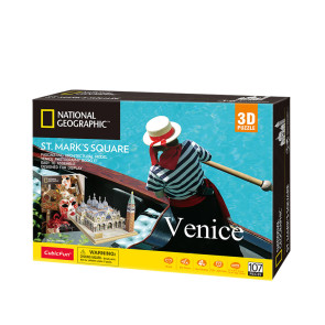CubicFun 3D Пъзел VENICE ST MARK'S SQUARE National Geographic