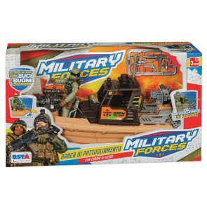 RSTOYS Бойна лодка с фигура войник звук и светлина