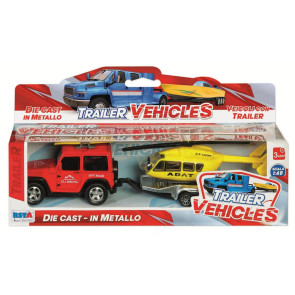 RSTOYS Джип с ремарке метал 1:48