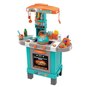 KIDS COOK Кухня с чайник, пара, звук и светлина ЗЕЛЕНА