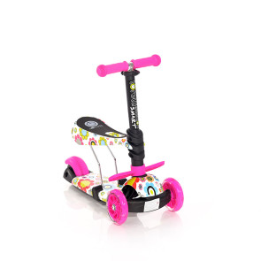 LORELLI Emotion Тротинетка 2В1 SMART PINK FLOWERS