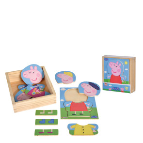 Peppa Pig Пъзел с дрешки