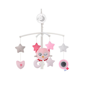 CANGAROO Музикална ъртележка за легло DREAMY РОЗОВА