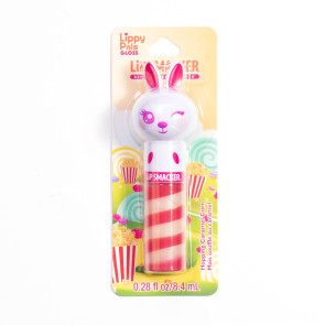 Интелфарм Гланц за устни Lippy Pals – Bunny двуцветен, с апликатор, 8.4ml
