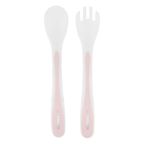 KIKKA BOO К-кт Лъжица + вилица РОЗОВИ