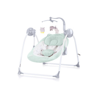 CHIPOLINO Електрическа бебешка люлка ГУШ-ГУШ МЕНТА