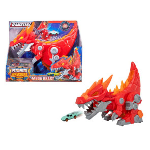 HTI TEAMSTERZ Robo Wreckerz Динозавър Изстрелвачка с Кола Mega Beast