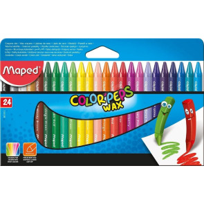MAPED Восъчни пастели Color Peps Wax 24 цвята