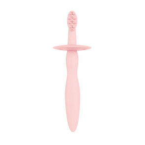 CANPOL Четка за зъби силикон РОЗОВА