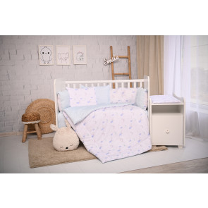 LORELLI Classic Голям сет за Тренд от 5 части РАНФОРС СИНИ ЛУНИ И ЗВЕЗДИ