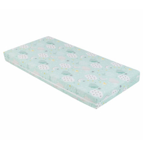KIKKA BOO Матрак SIESTA 60/120/10 см CLOUDS MINT