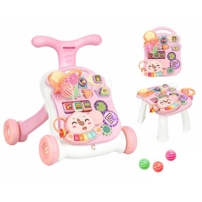 KIKKA BOO Играчка за прохождане 3в1 PLAY&GROW PINK