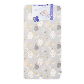 KIKKA BOO Матрак FANTASIA 60/120/9 см CLOUDS GREY