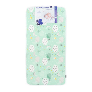 KIKKA BOO Матрак FANTASIA 60/120/9 см CLOUDS MINT