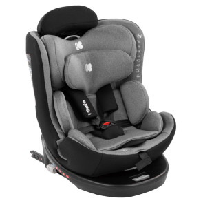 KIKKA BOO Стол за кола I-SIZE I-SAFE 360° ISOFIX (40-150 см) LIGHT GREY
