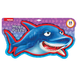 PUEDO Мек пъзел Акула двустранен Mega 15ч.