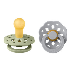 BIBS Залъгалки 2 бр. каучук 0-6 м. BOHEME SAGE/CLOUD