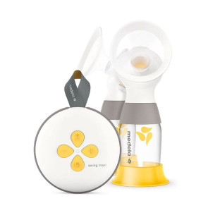 MEDELA Двойна двуфазна електрическа помпа за кърма Swing Flex Maxi + 2бр. шишета + 4бр. фунии S, М