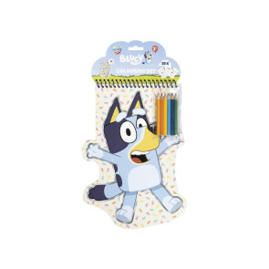 GRAFIX Книжка за оцветяване със стикери и шаблони Bluey